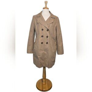 Vintage Gap Neutral Y2K Minimalist Classic Trench Coat Jacket Spring Size XL